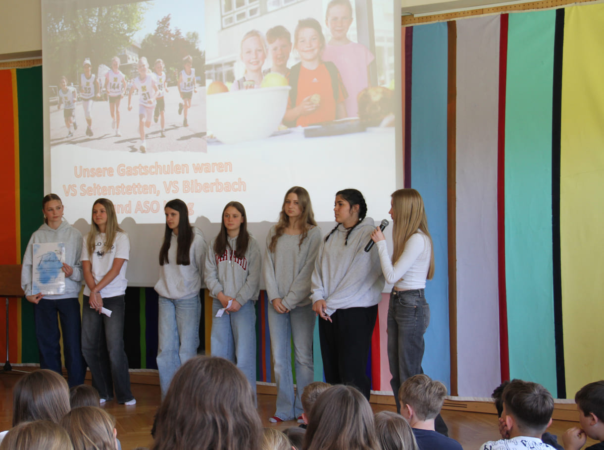 Präsentation des Friedenslaufes