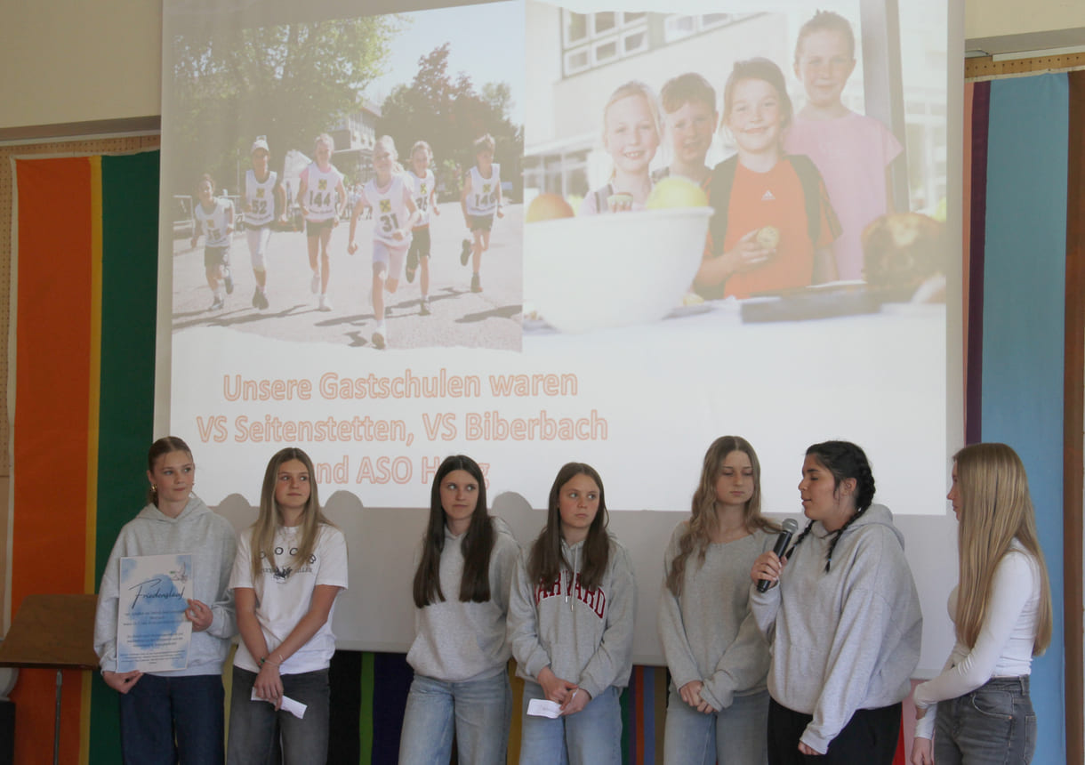 Präsentation des Friedenslaufes