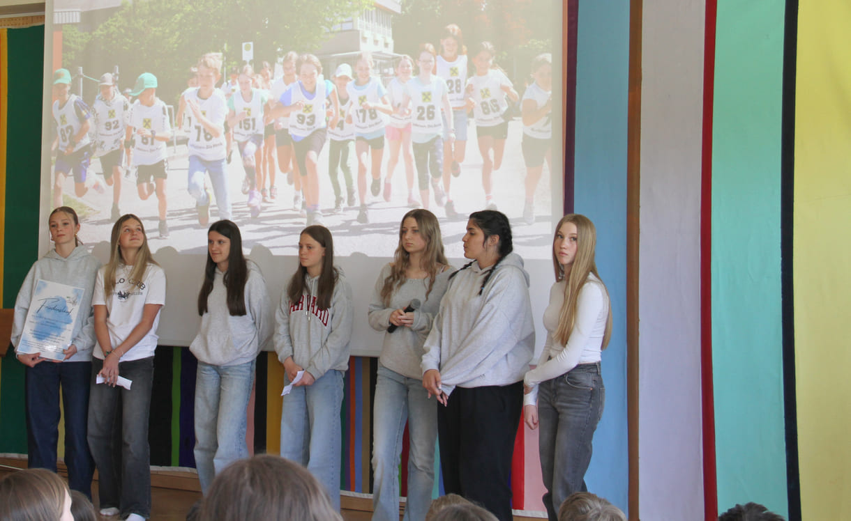 Präsentation des Friedenslaufes