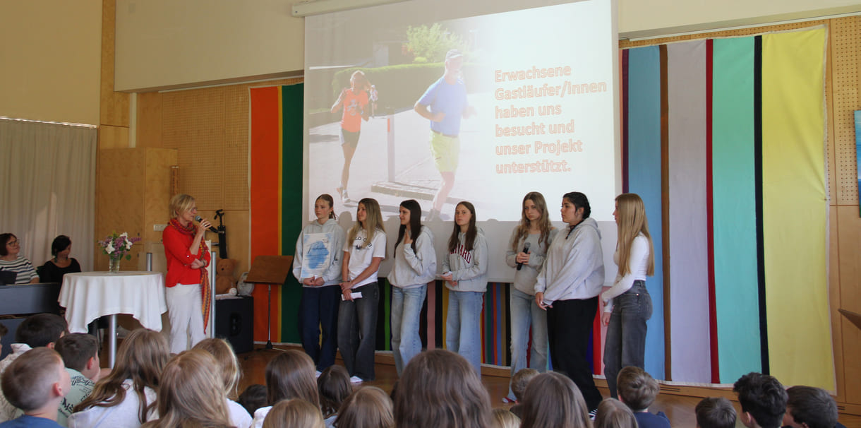 Präsentation des Friedenslaufes