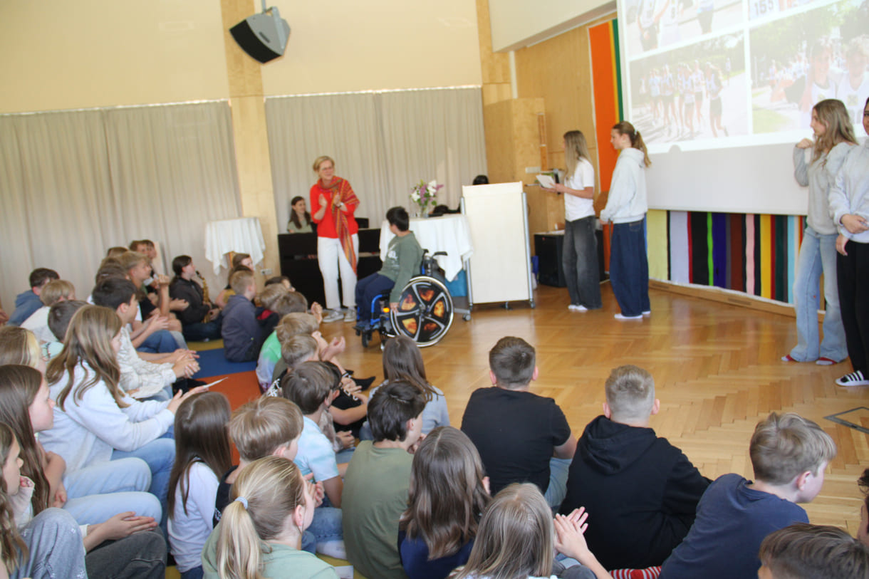 Präsentation des Friedenslaufes