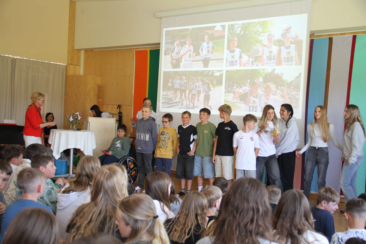 Präsentation des Friedenslaufes