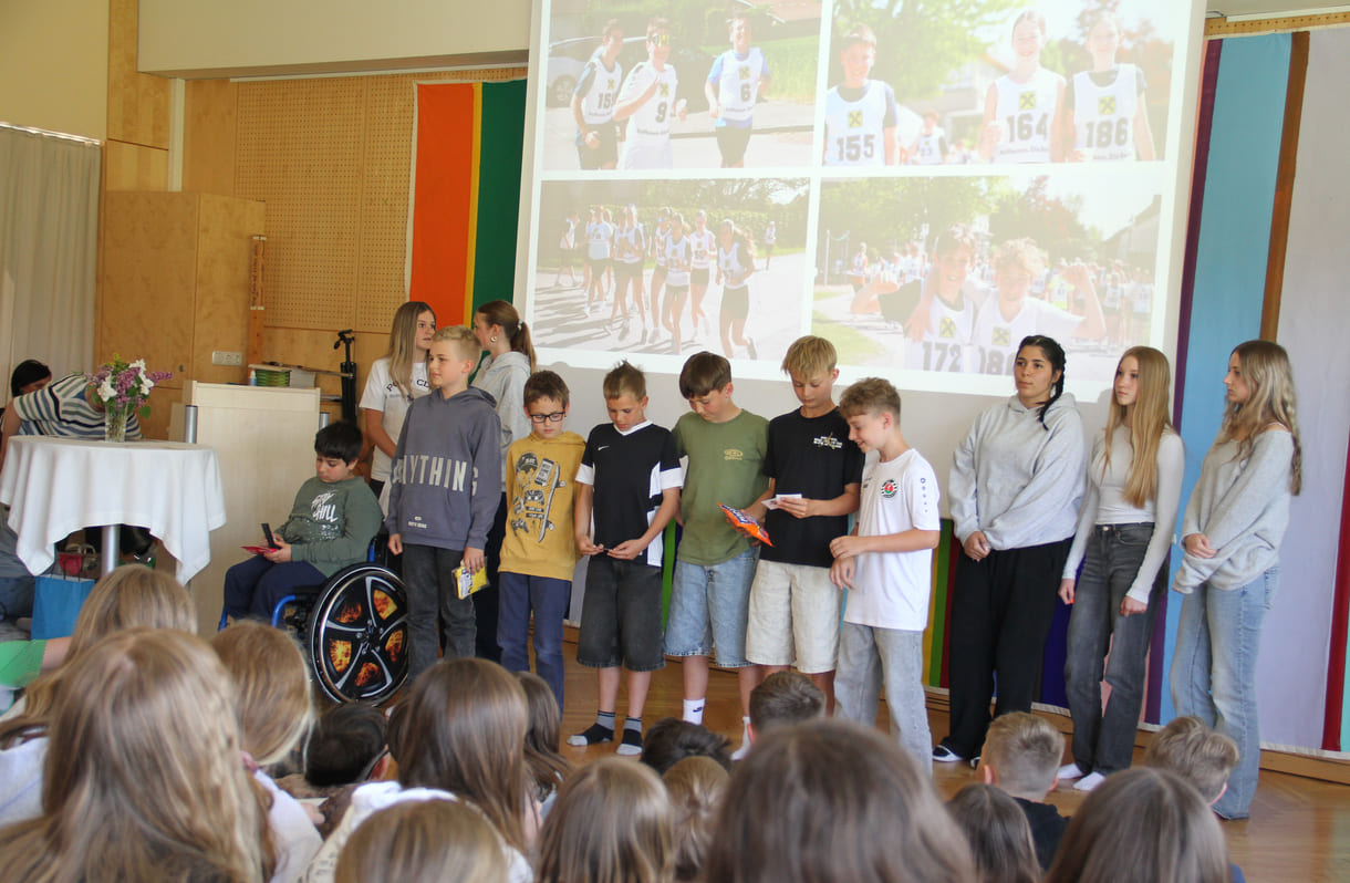 Präsentation des Friedenslaufes