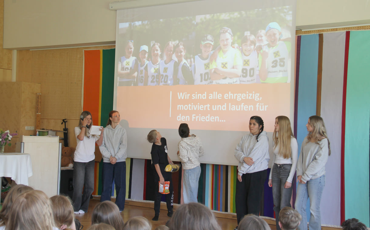 Präsentation des Friedenslaufes