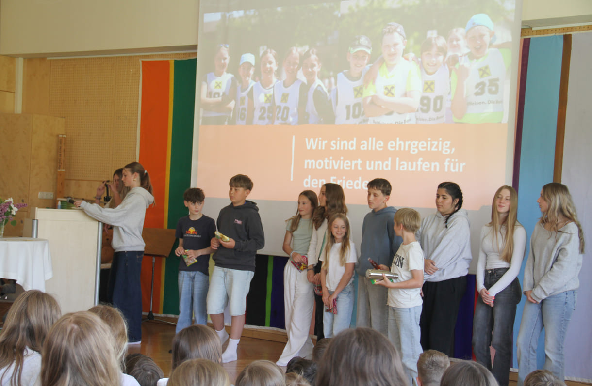 Präsentation des Friedenslaufes