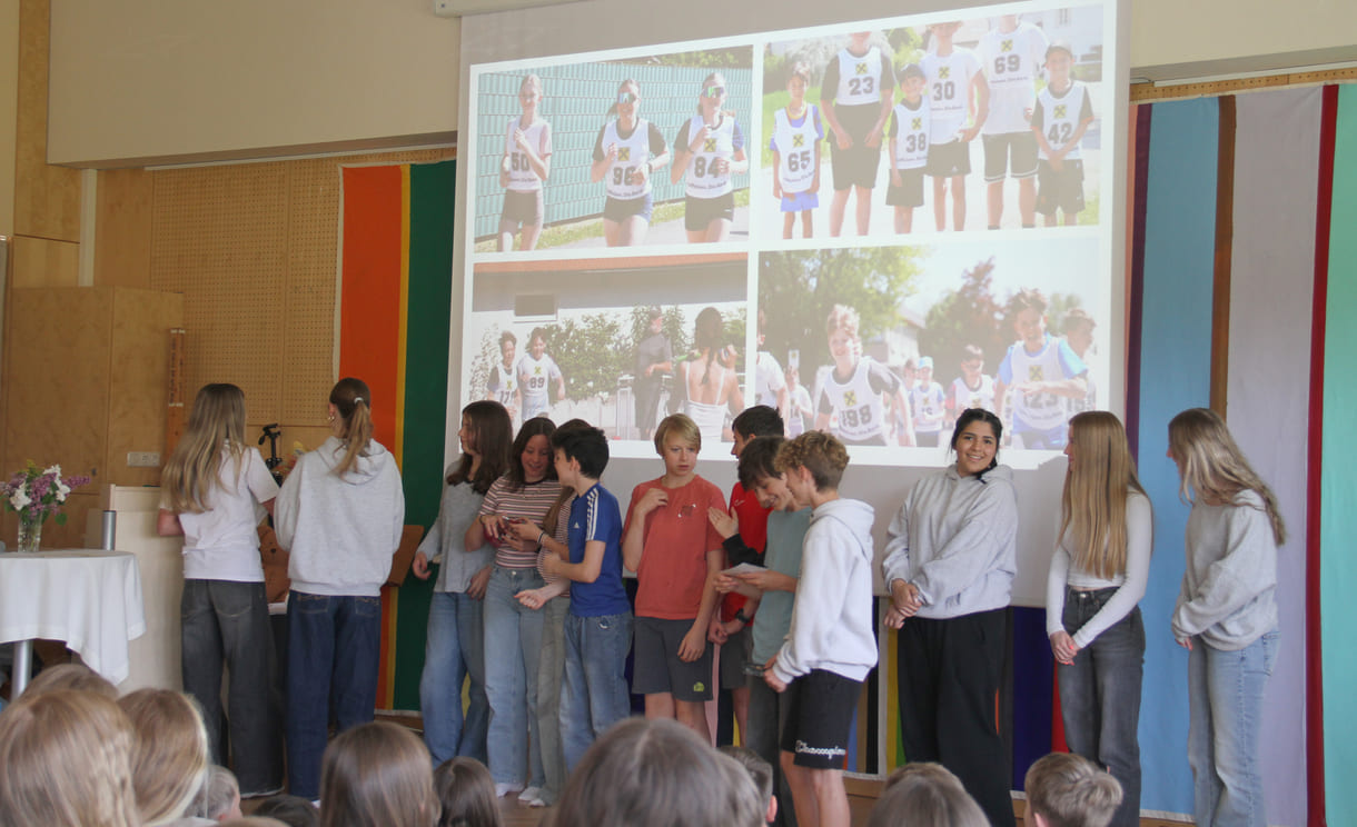 Präsentation des Friedenslaufes