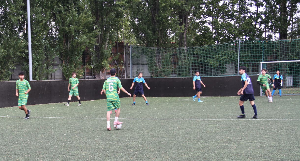 Und noch eine Spielfeldgröße fürs Kicken gibt's auf diesem Sportgelände