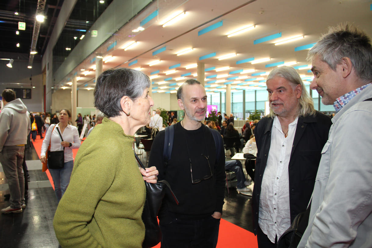 Hildegard Gärtner, laaaangjärhige Leiterin des Jungbrunnenverlags, die Autoren Michael Hammerschmid und Heinz Janisch sowie Klaus Nowak vom Institut für Jugendliteratur und heuer Jurymitglied