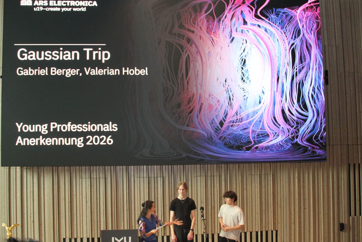 Preisverleihung für "Gaussian Trip"