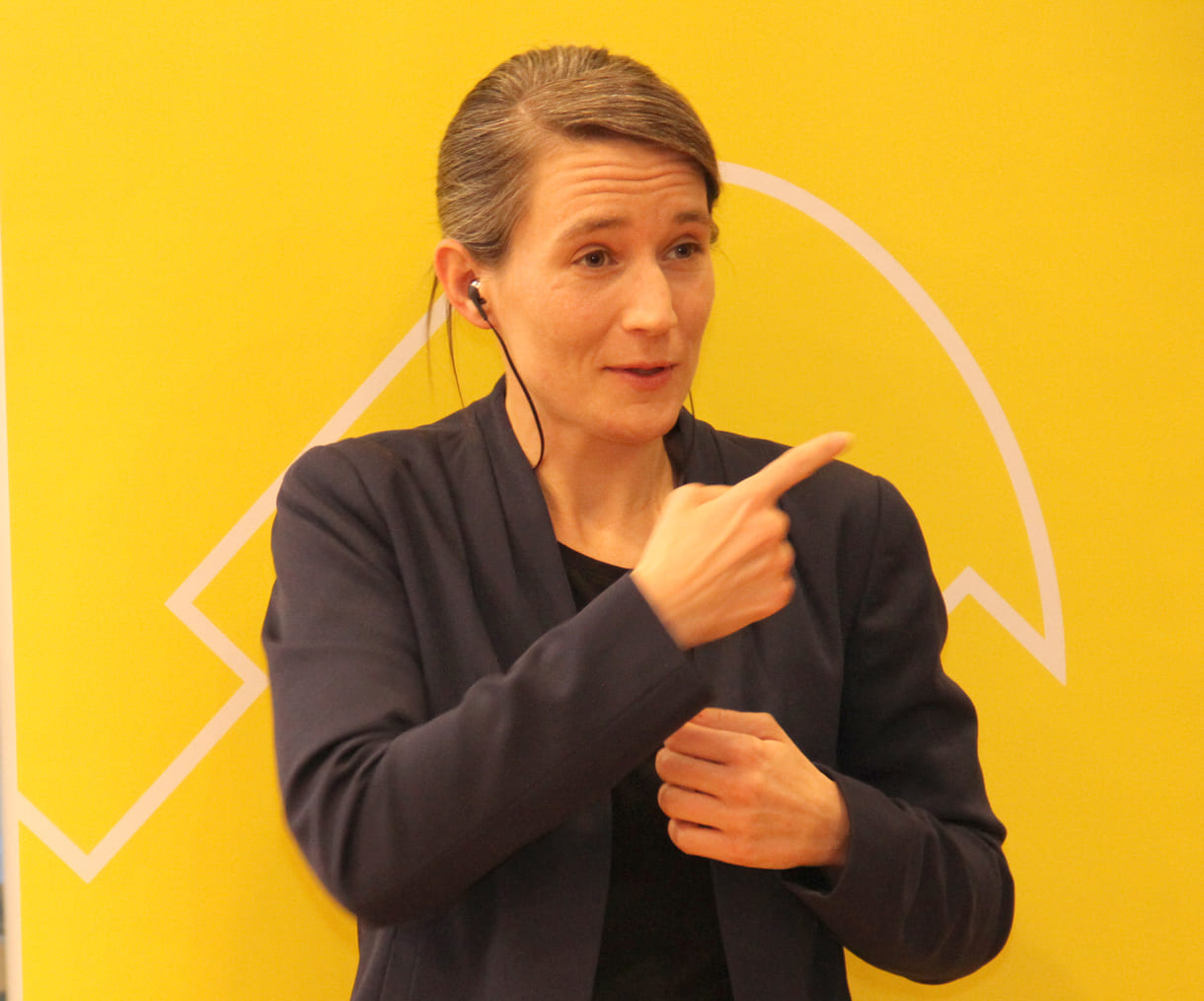 Alles wurde live und analog in Gebärdensprache übersetzt