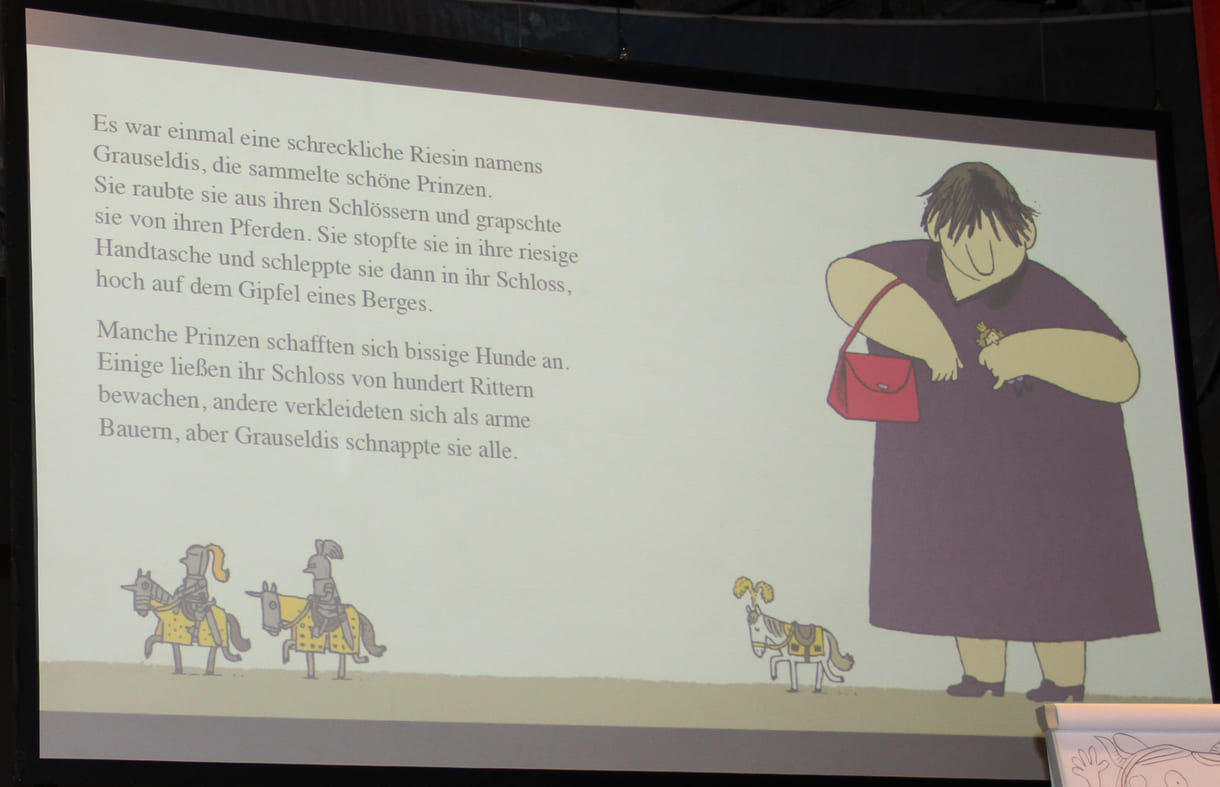 Jörg Mühle hat den Text von Cornelia Funke 