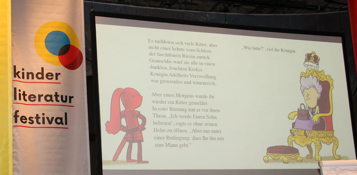 Jörg Mühle hat den Text von Cornelia Funke 