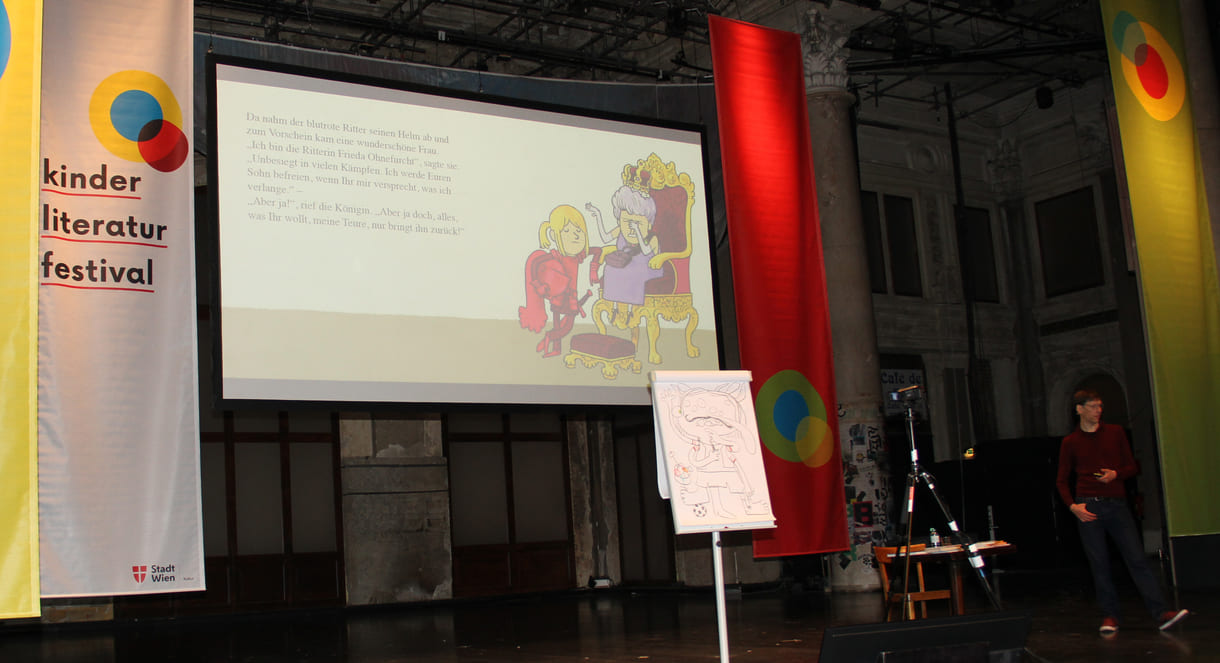 Jörg Mühle hat den Text von Cornelia Funke 