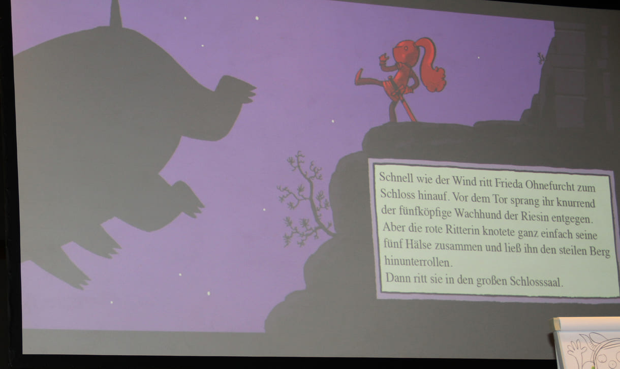 Jörg Mühle hat den Text von Cornelia Funke 