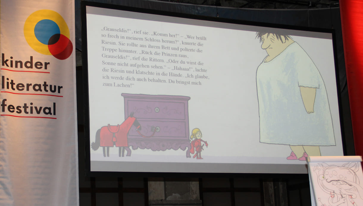 Jörg Mühle hat den Text von Cornelia Funke 