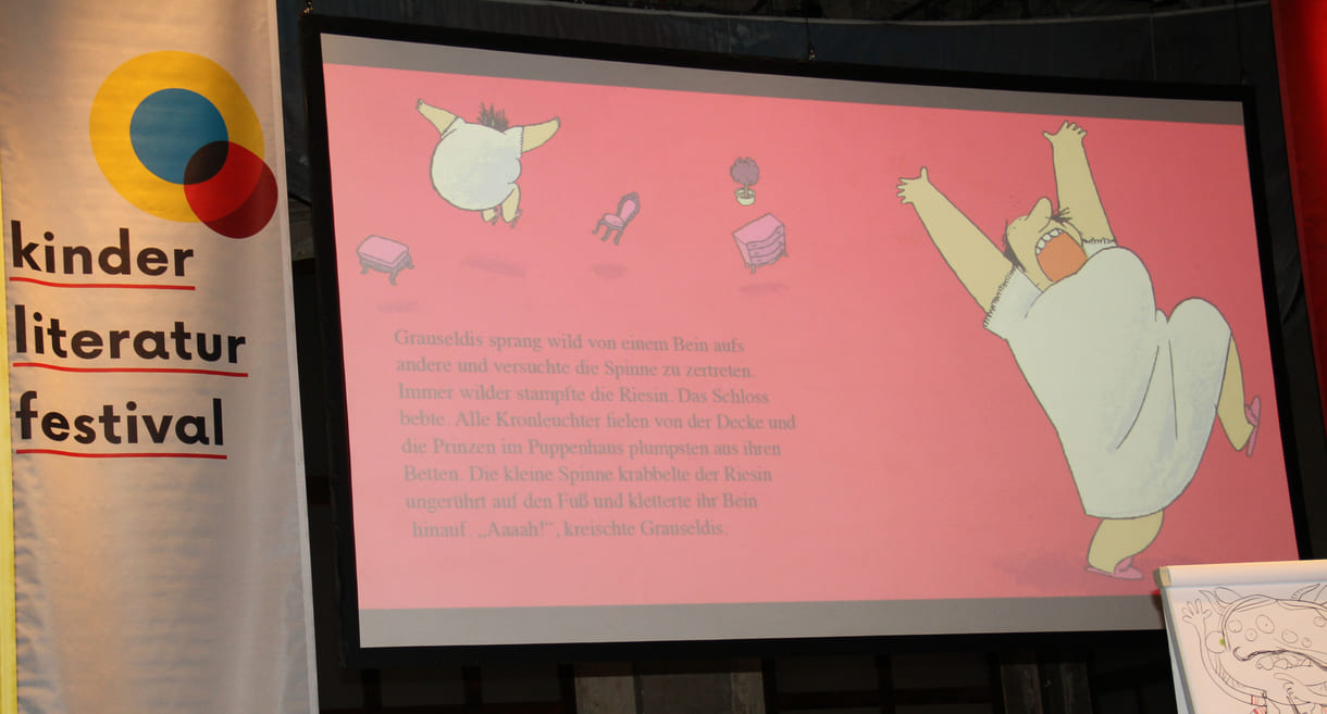 Jörg Mühle hat den Text von Cornelia Funke 