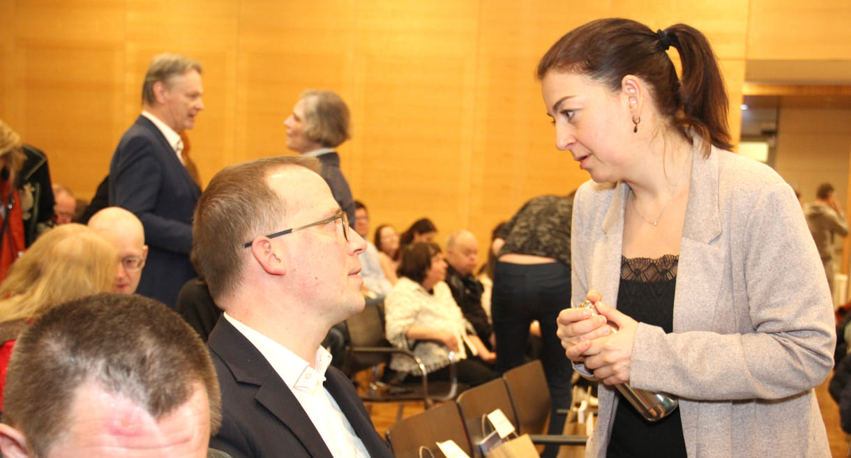 Schnappschuss am Rande der Preisverleihung