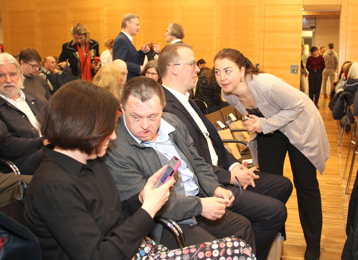 Schnappschuss am Rande der Preisverleihung