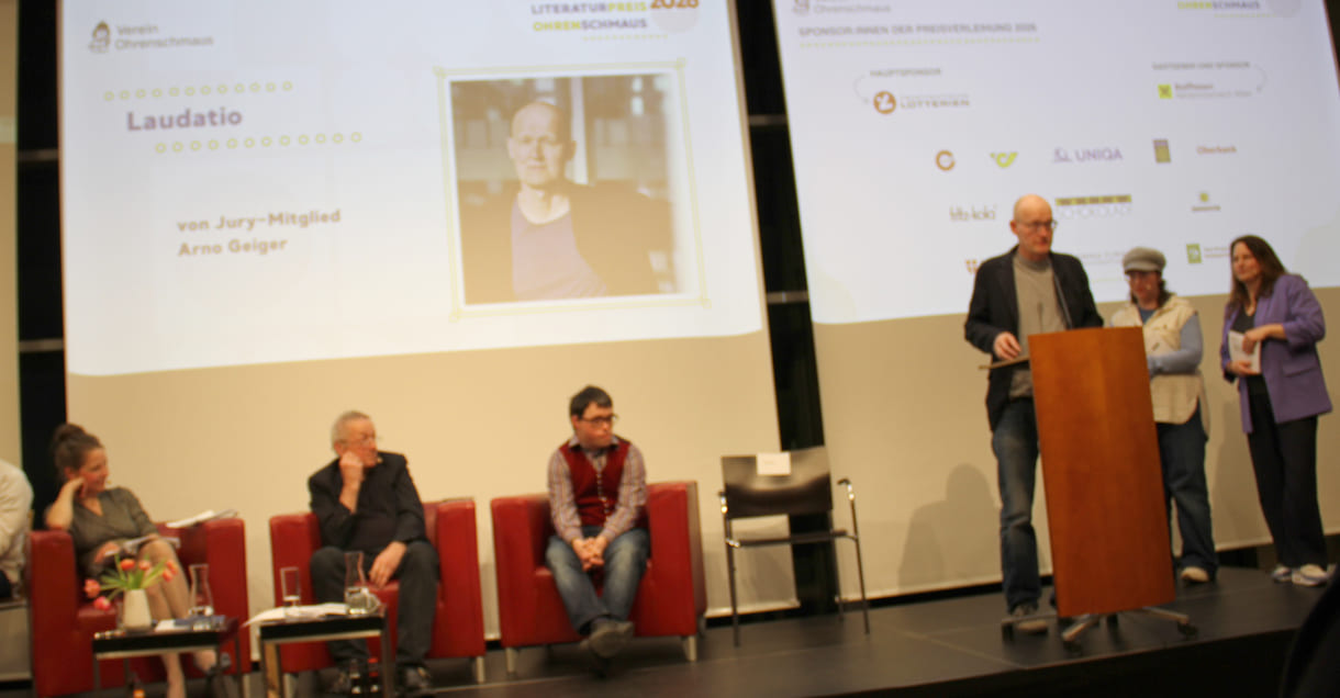Würdigungsrede für den Text des Hauptpreisträgers Laurin Schdereit durch Arno Geiger