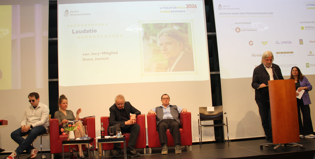 Würdigungsrede für Kurt Engleders Text durch Juror Heinz Janisch