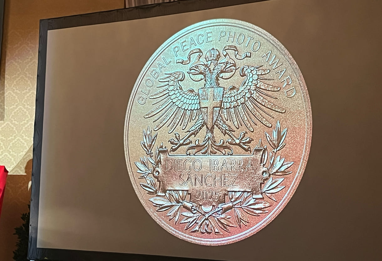 Preis für Diego Ibarra Sánchez, der aus dem kreigsgebeutelten südlibanon auch nicht nach Wien kommen konnte