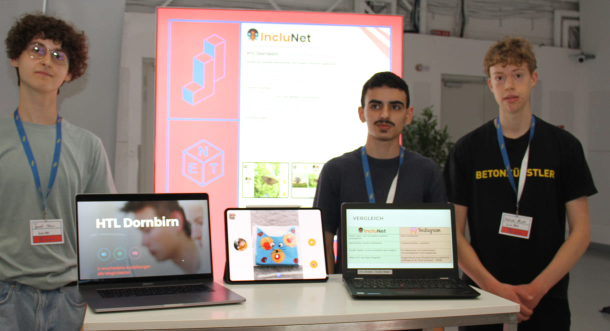 Tymofii Nosov, Sedat Sallamaçi und Joshua Matt schufen einen prototypen für eine inklusive Social-Media-Plattform