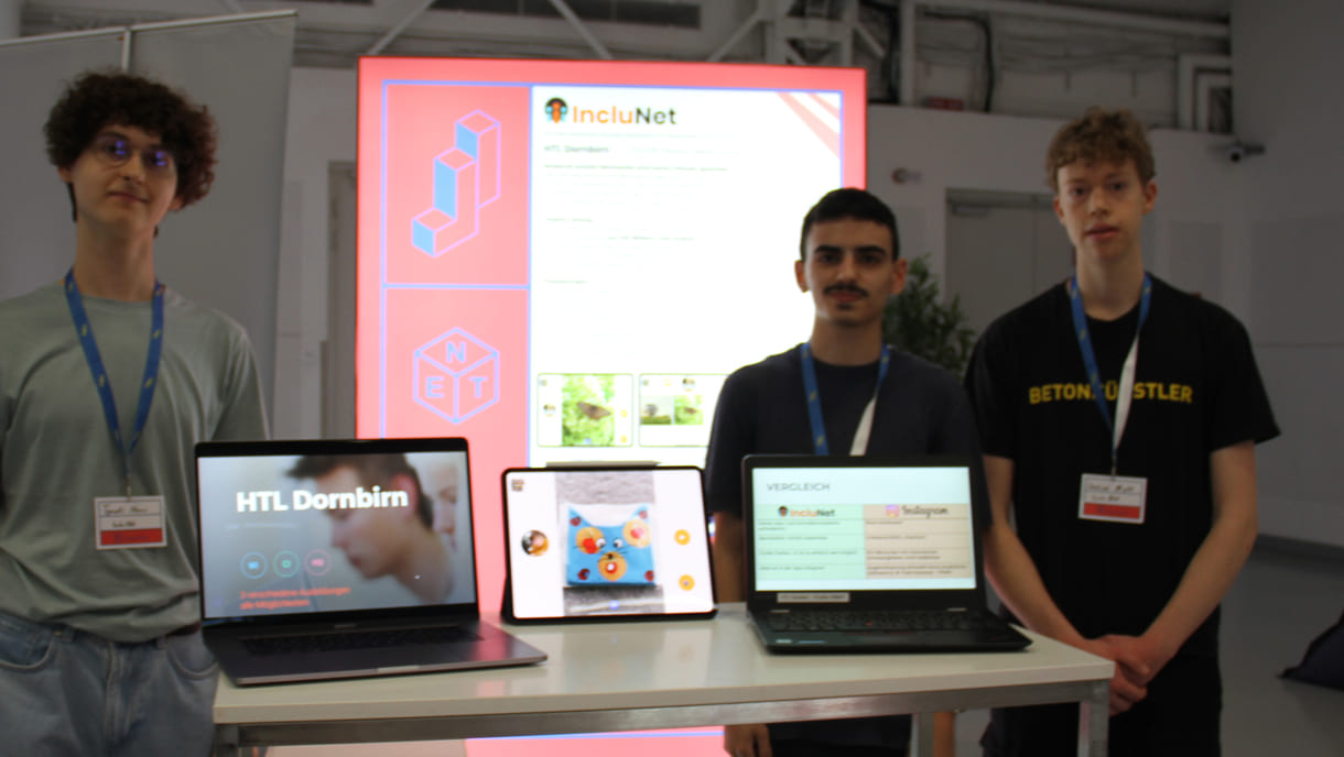 Tymofii Nosov, Sedat Sallamaçi und Joshua Matt schufen einen prototypen für eine inklusive Social-Media-Plattform