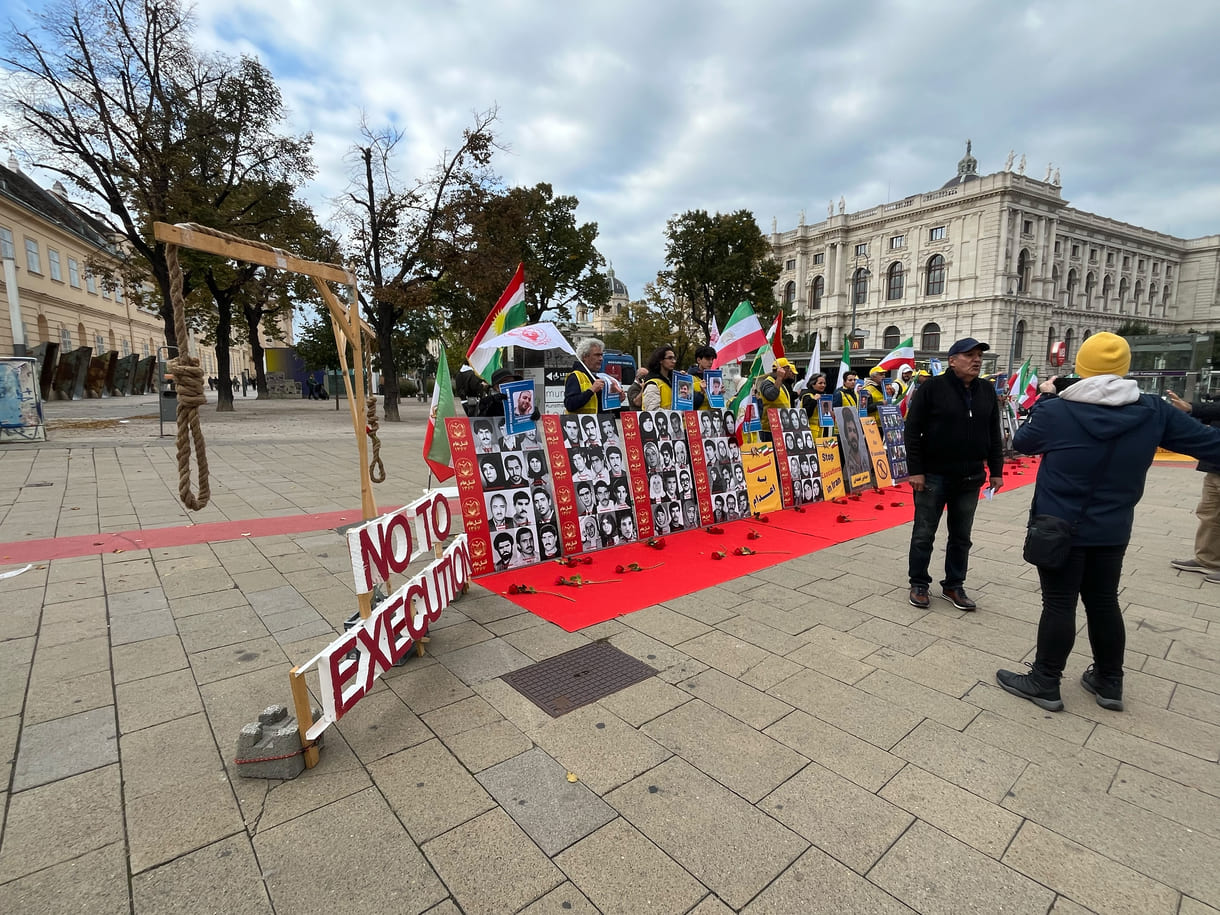 Solidaritätskundgebung für die Dienstag-Aktion in iranischen Gefängnissen gegen die Todesstrafe