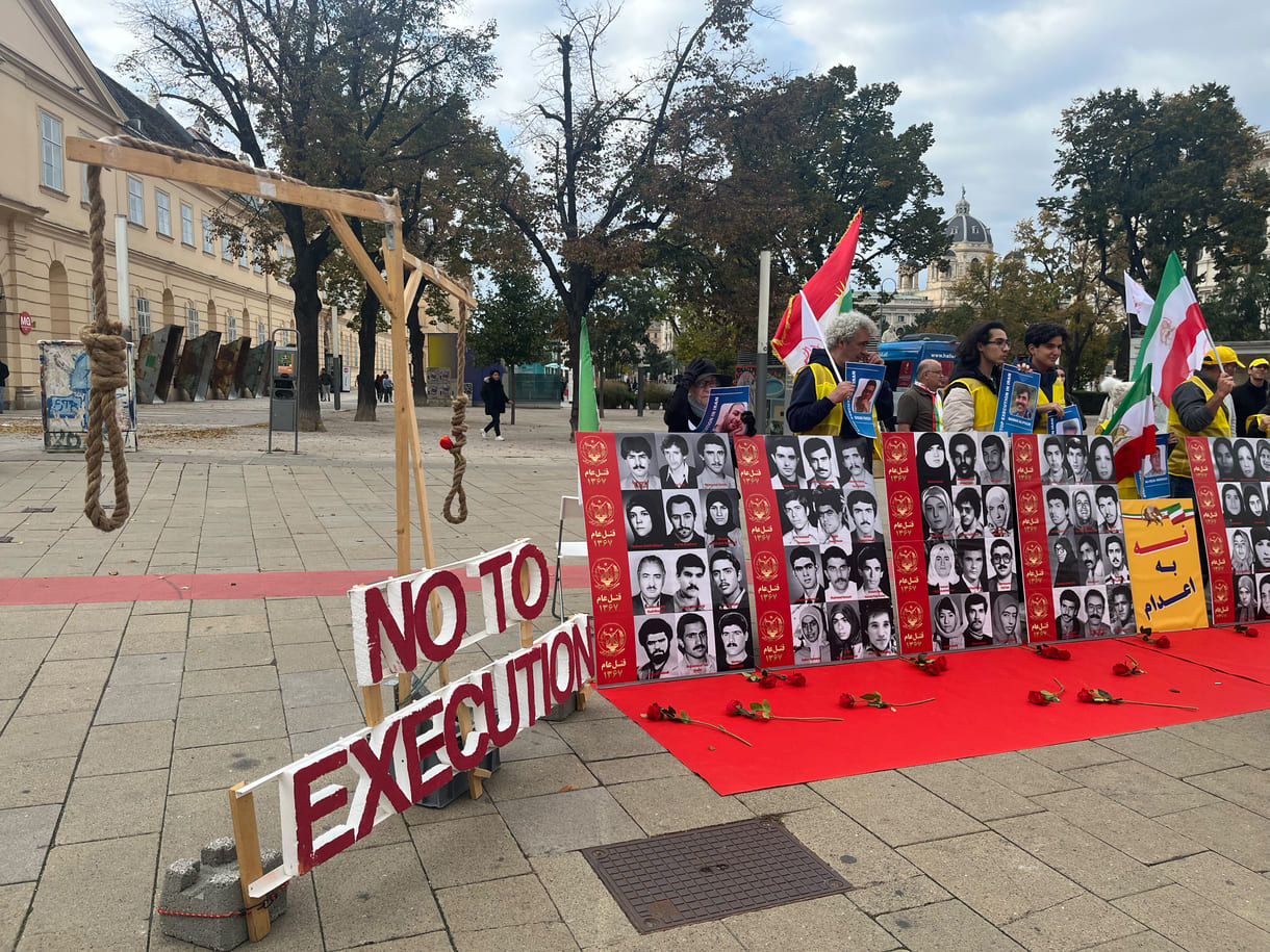 Solidaritätskundgebung für die Dienstag-Aktion in iranischen Gefängnissen gegen die Todesstrafe