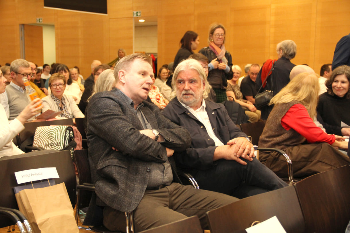 Zwei Jury-mitglieder, Günter Kaindlstorfer und Heinz Janisch