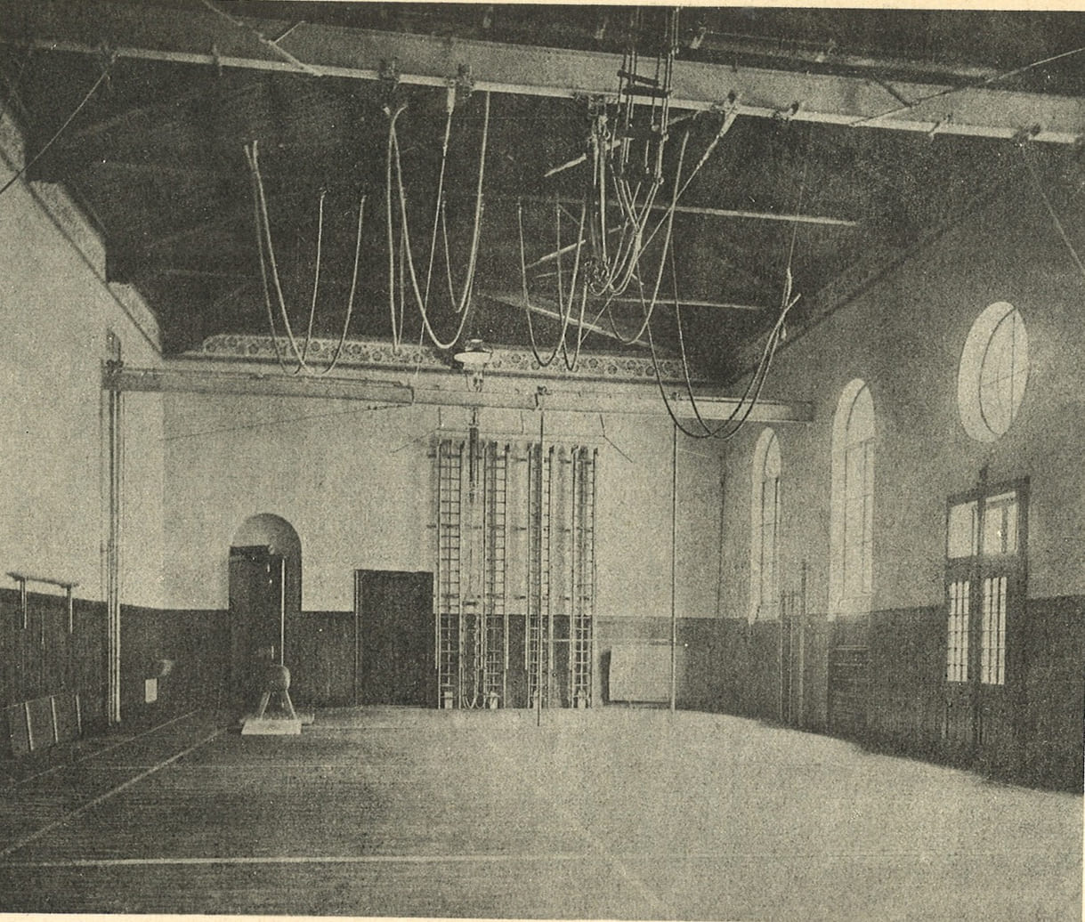 Die alte Turnhalle - ohne Waschgelegenheiten