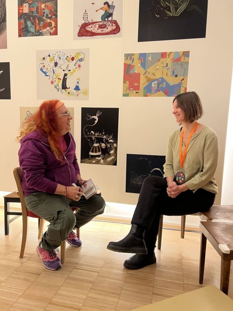 KiJuKU-heinz im Gespräch mit der künstlerischen Leiterin des BimBam-Festivals, Katharina Schrott