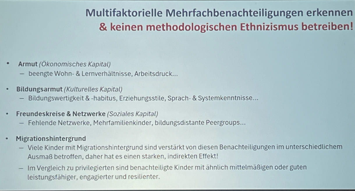Folie des Soziologen Kenan Güngör zu Schule im Kontext von Migration und Diversität