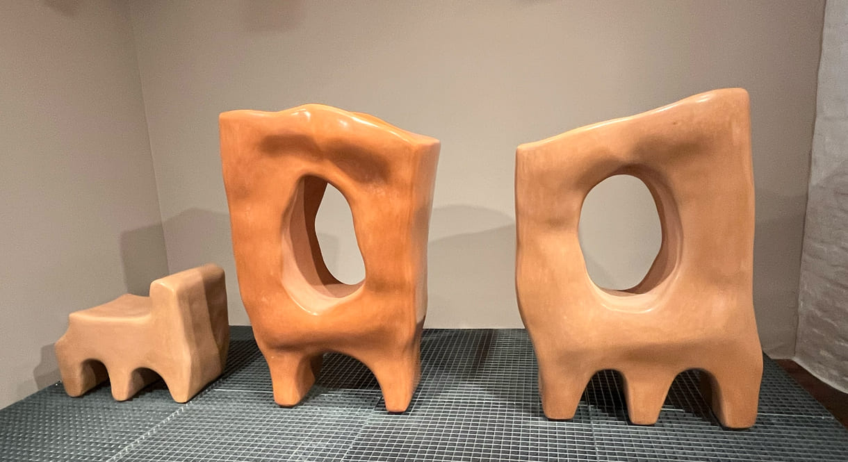 Werke aus der Gemeinschafts-Aussteelung im Kunsthaus Wien