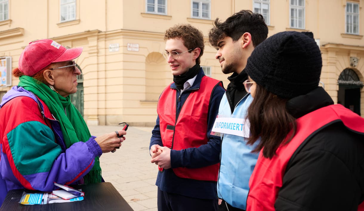 KiJuKU-heinz im GEspräch mit Florian, Jad und Jasmin