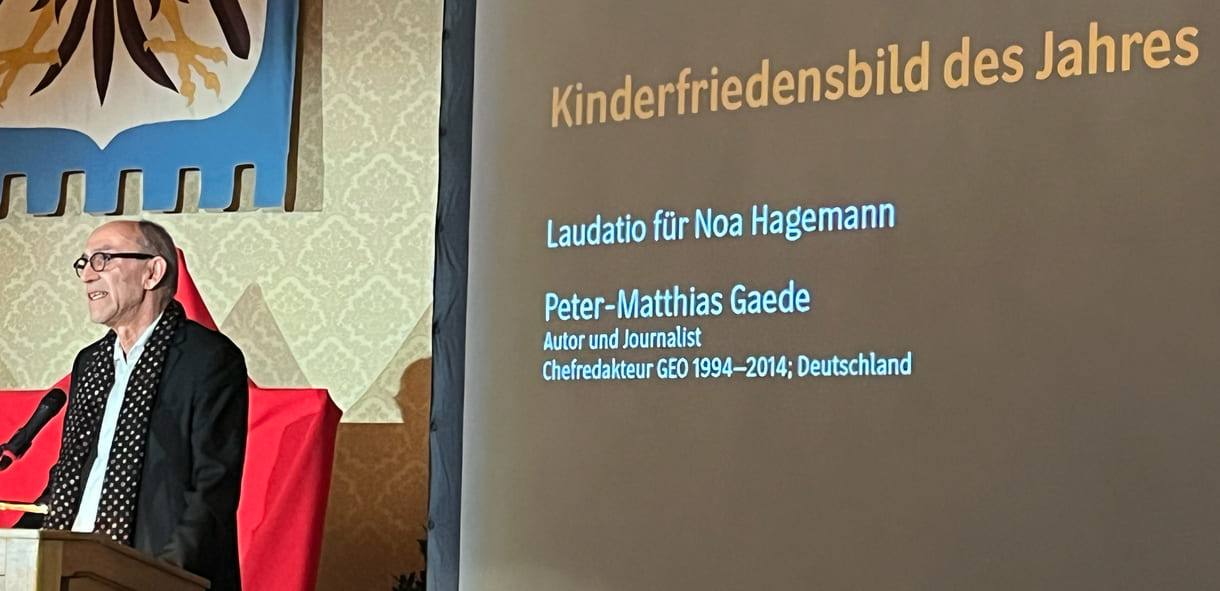 Laudatio für den Gewinner der Kinderkategorie, Noa Hagemann