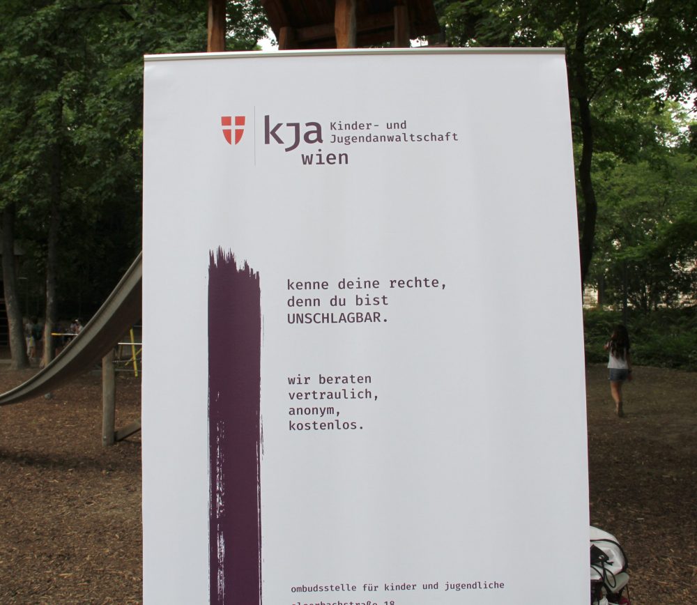 Banner der Wiener Kinder- und JugendAnwaltschaft
