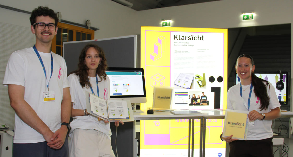 Analoger und digitaler Leitfadn für barrierefreie Gestaltung von Informationen - von Jakob Grber, Anna Hoogstoel und Sophie Leissing