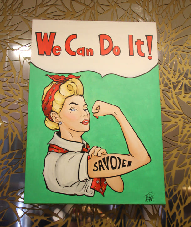 Programmatisches künstlerisches Plakat: 