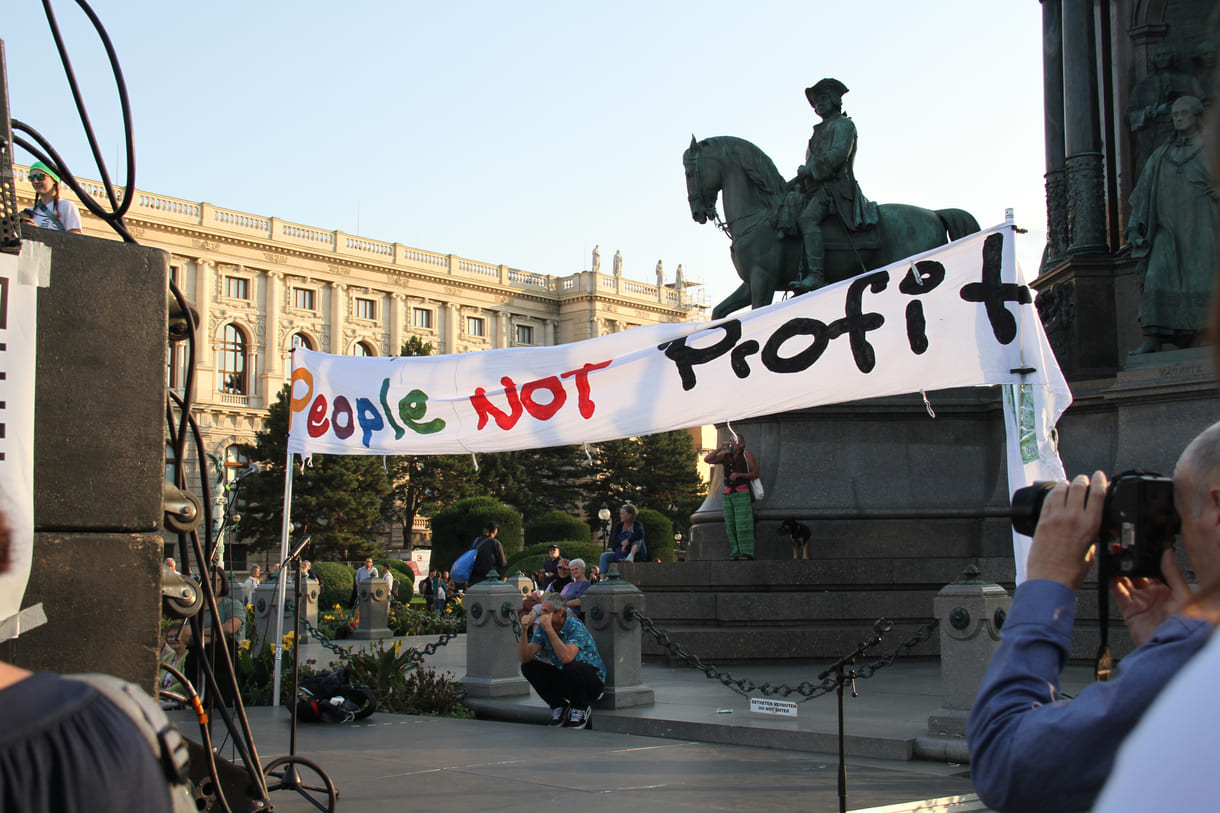 Abschluss-Kundgebung bei der Klimastreik-Demo am 20. September 2024