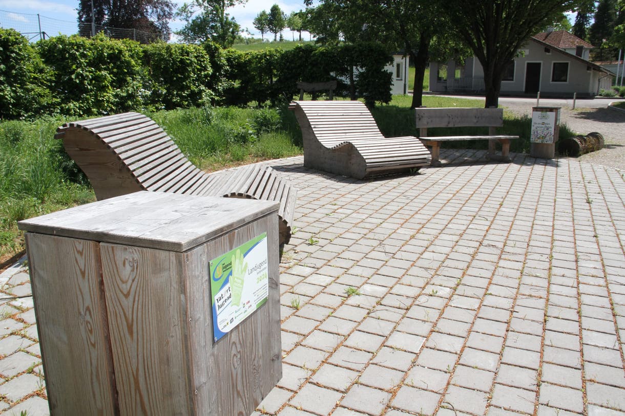 Von der Landjugend gebaute Chill-Zone