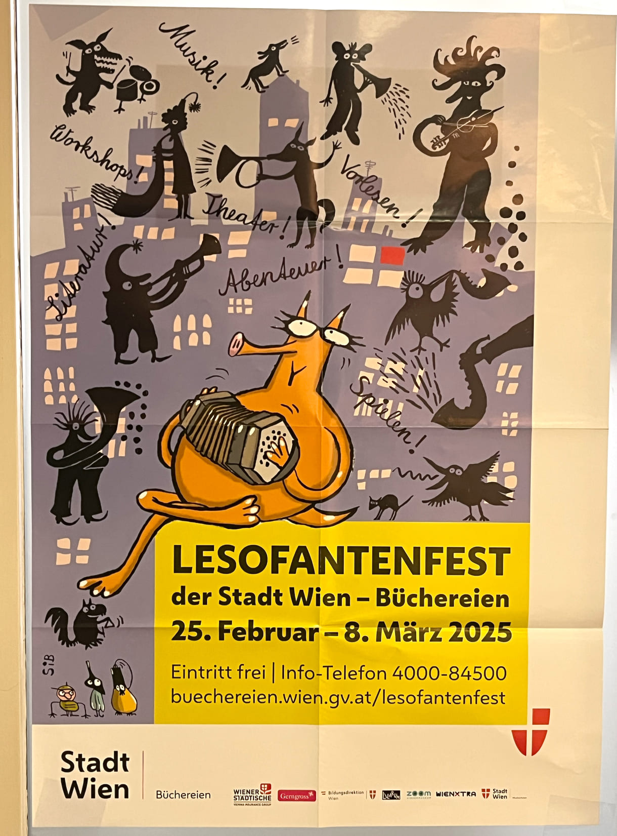 Plakat zum diesjährigen Lesofantenfest