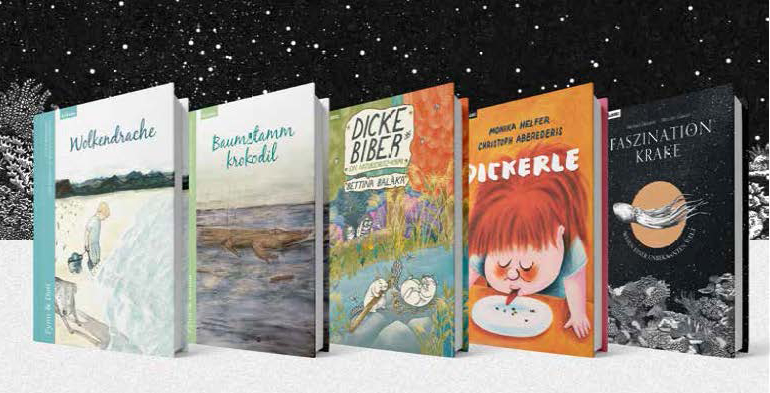 Die bisherigen fünf Kinderbücher des Verlags Leykam