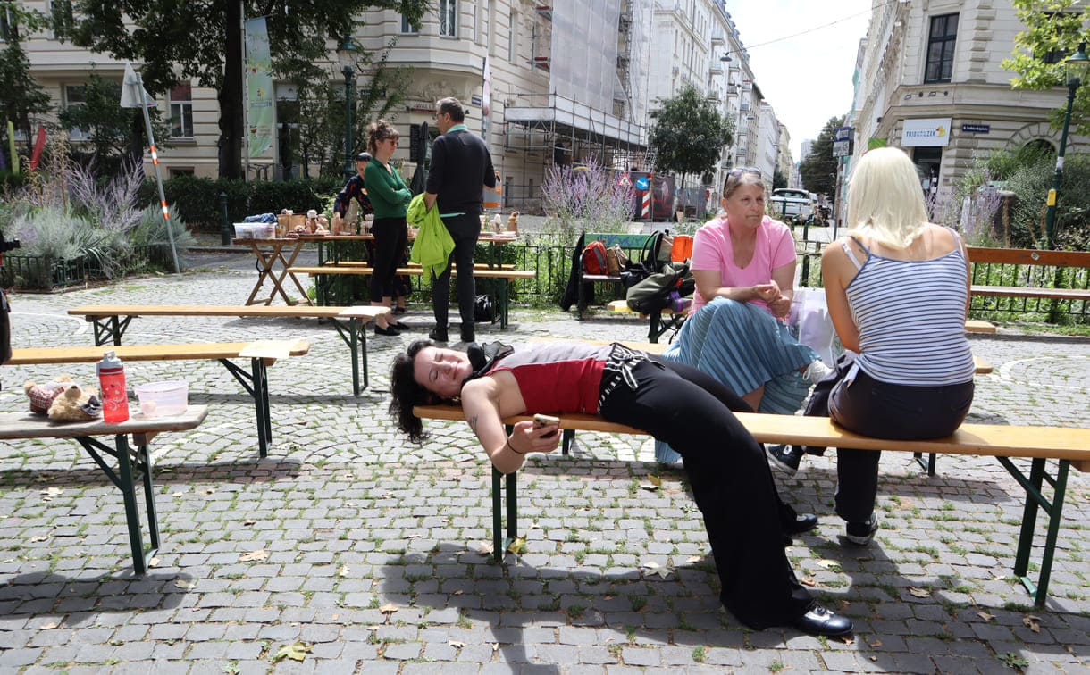 Trotz dichten Bühnenprogamms blieb für einige genug Zeit, um zu relaxen