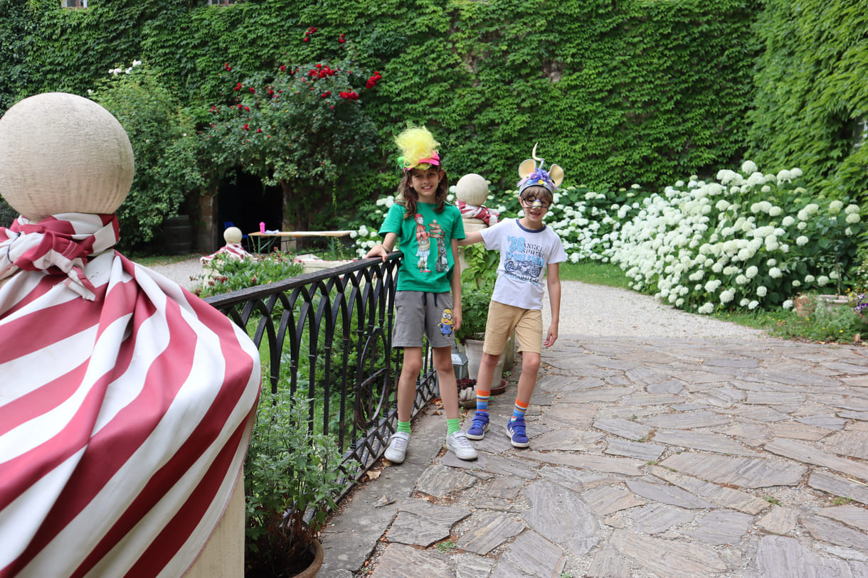 Louis und Linus vor dem 