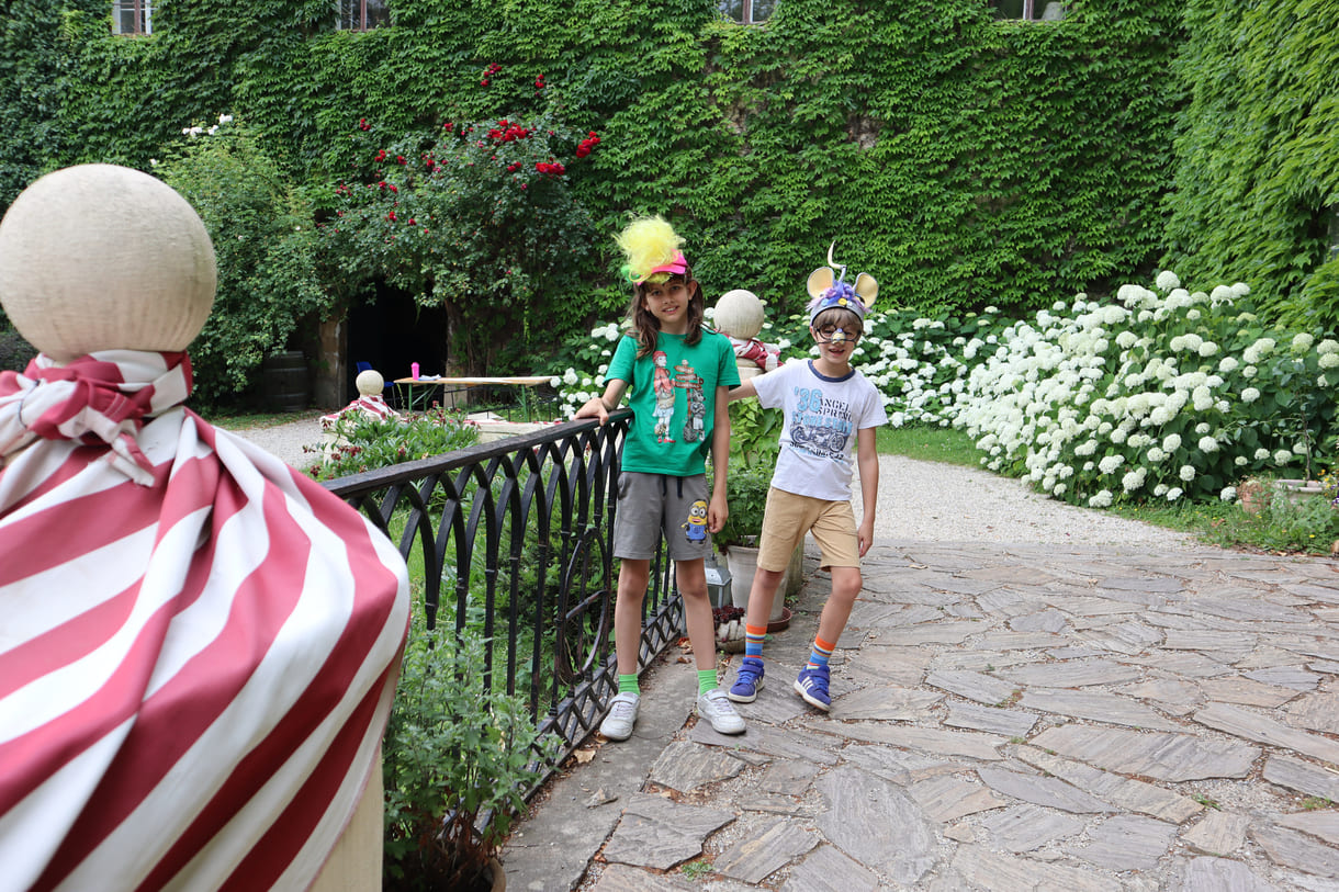 Louis und Linus vor dem 