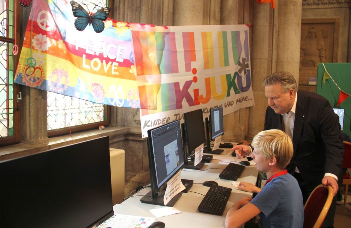 Impressionen von Tag 2 der Kinderstadt Wienopolis 2026 im Wiener Rathaus