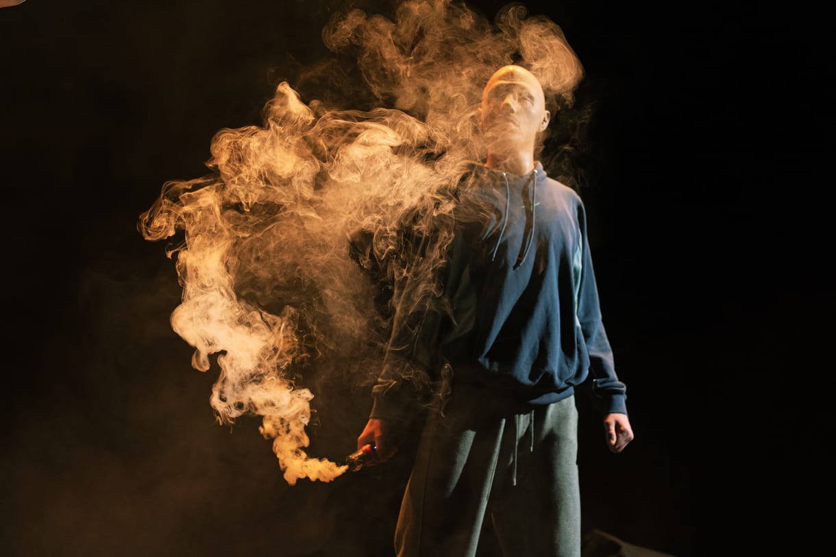 Szenenfoto aus der Generalprobe von „Kampfbaukasten in 4K“