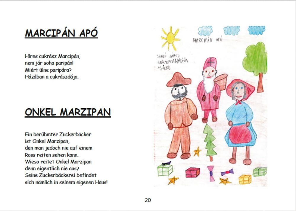 Seite aus dem viersprachigen Kinderbuch 