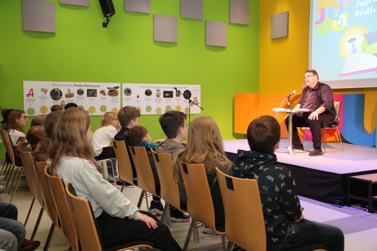 Lesung mit Christoph Mauz beim 21. KiJuBu, dem Kinder- und JugendBuch-Festival in St. Pölten (NÖ)